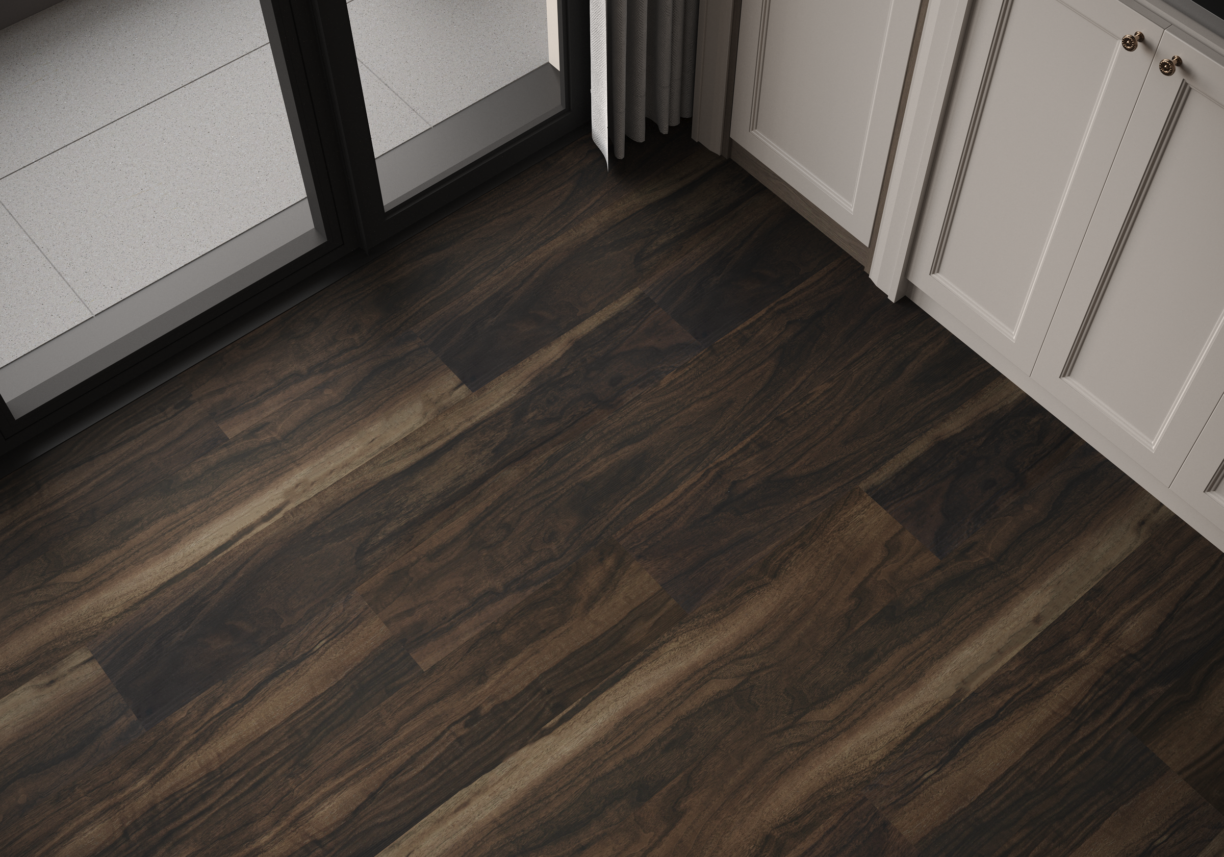 Кварцвиниловая плитка Art East клеевая Art Tile Hit Орех Табако 757-AT 914,4×152,4×2,5 фото в интерьере